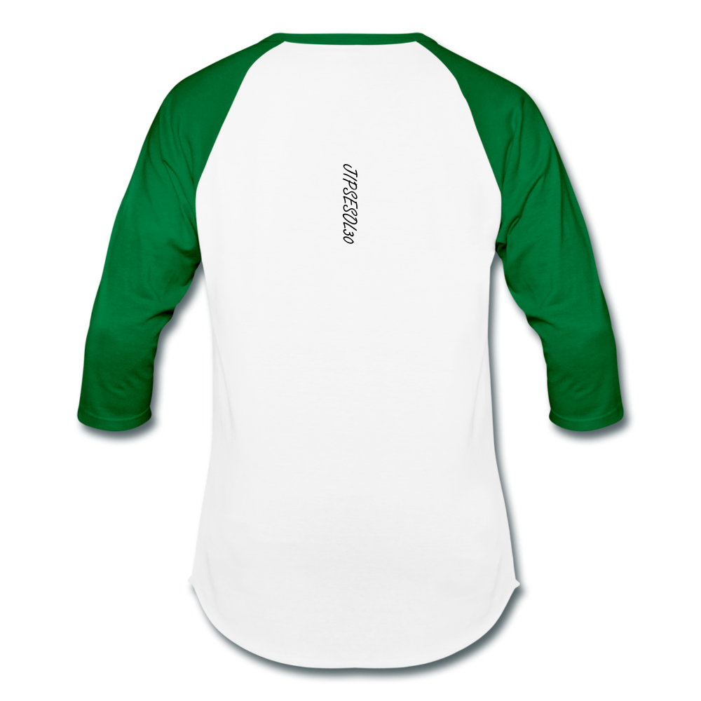 Baseball Wealthy Soul 3/4 T-Shirt - white/kelly green