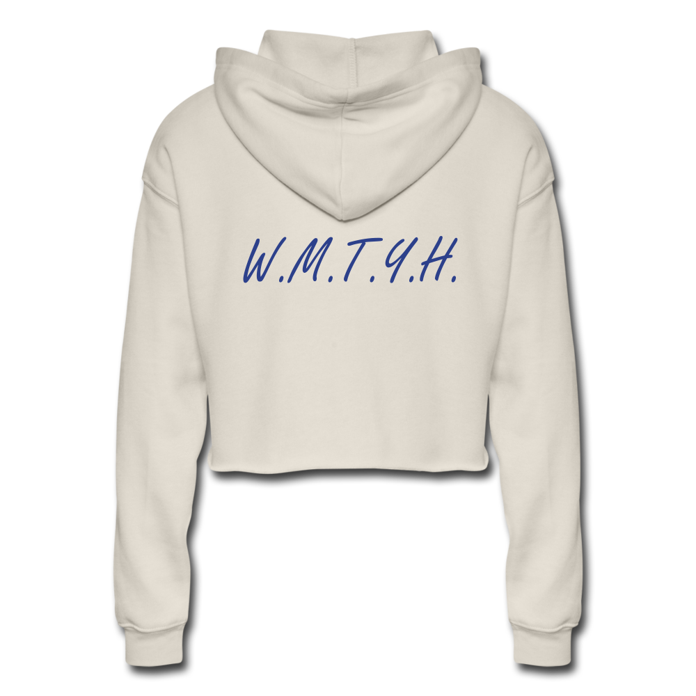 Women's  Worth More Than You Have Cropped Hoodie - dust