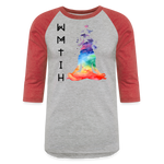Worth More Than I Have Baseball T-Shirt - heather gray/red