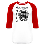 Wealthy Soul Baseball T-Shirt - white/red