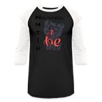Wealthy Soul Baseball T-Shirt - black/white
