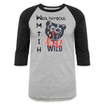 Wealthy Soul Baseball T-Shirt - heather gray/black