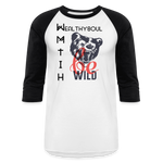Wealthy Soul Baseball T-Shirt - white/black