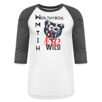 Wealthy Soul Baseball T-Shirt - white/charcoal