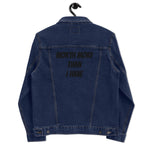 Worth More Than I Have Unisex denim jacket