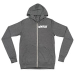 Worth More Than I Have Unisex zip hoodie