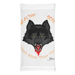 Neck Gaiter with Wolf Wealthy Soul emblem