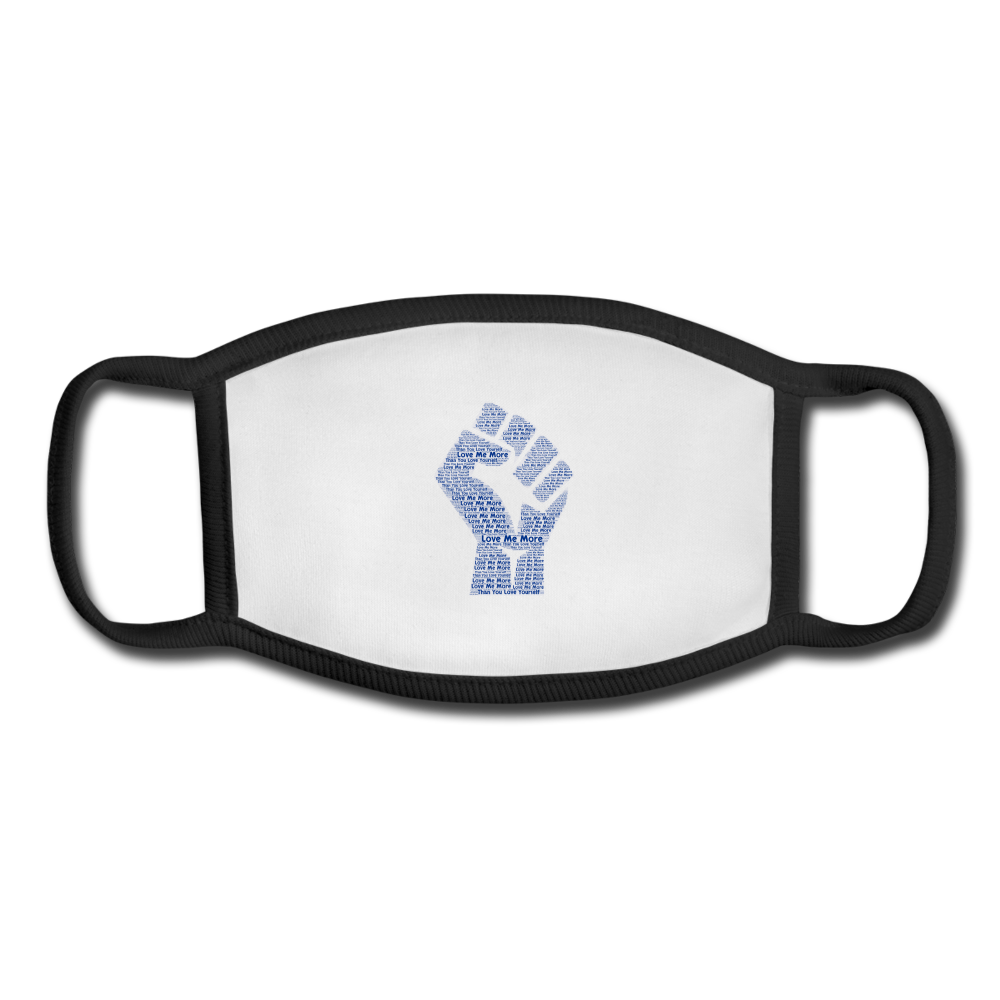 Youth Face Mask - white/black