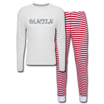 Women's Wealthy Soul Pajama Set - white/red stripe