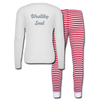 Women's Wealthy Soul Pajama Set - white/red stripe