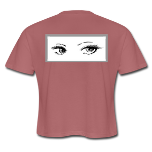 Wealthy Soul Women's Cropped T-Shirt - mauve