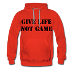 Give Life Not Game Men’s Premium Hoodie - red