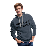 Give Life Not Game Men’s Premium Hoodie - heather denim