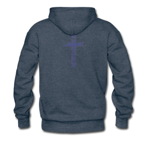 Give Life Not Game Men’s Premium Hoodie - heather denim