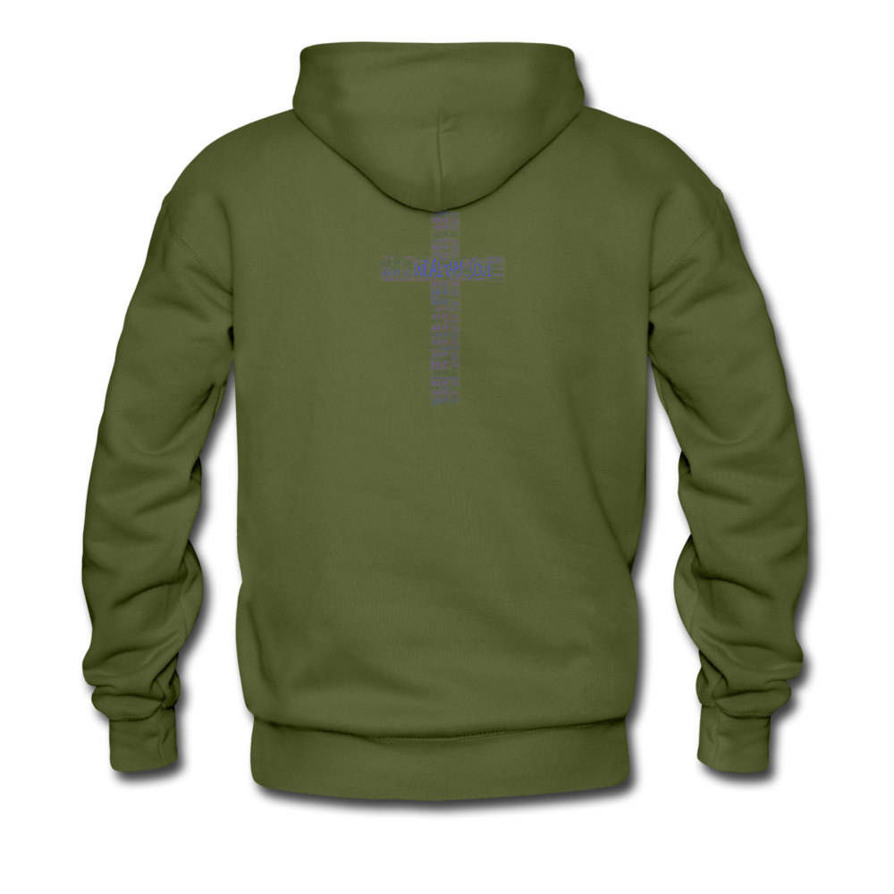 Give Life Not Game Men’s Premium Hoodie - olive green