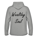 Wealthy Soul Lightweight Terry Hoodie - heather gray