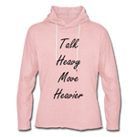 Wealthy Soul Lightweight Terry Hoodie - cream heather pink