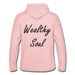 Wealthy Soul Lightweight Terry Hoodie - cream heather pink