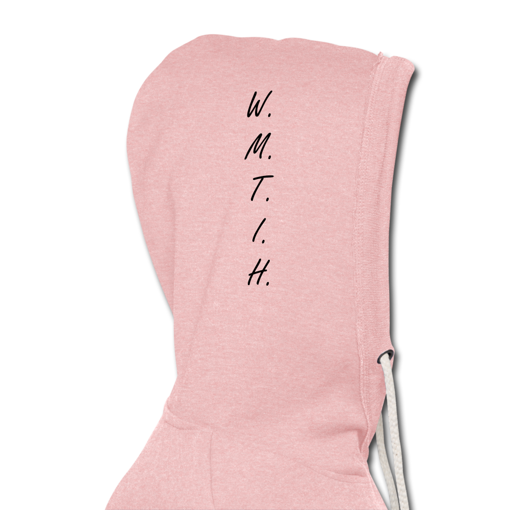 Wealthy Soul Lightweight Terry Hoodie - cream heather pink