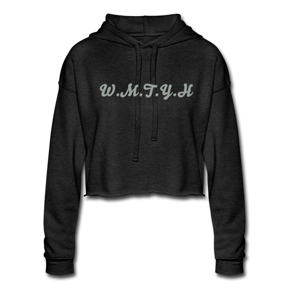 Women's Wealthy Soul Cropped Hoodie - deep heather