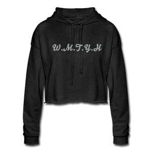 Women's Wealthy Soul Cropped Hoodie - deep heather