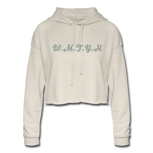 Women's Wealthy Soul Cropped Hoodie - dust