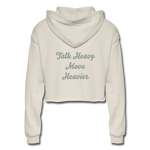 Women's Wealthy Soul Cropped Hoodie - dust