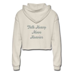 Women's Wealthy Soul Cropped Hoodie - dust