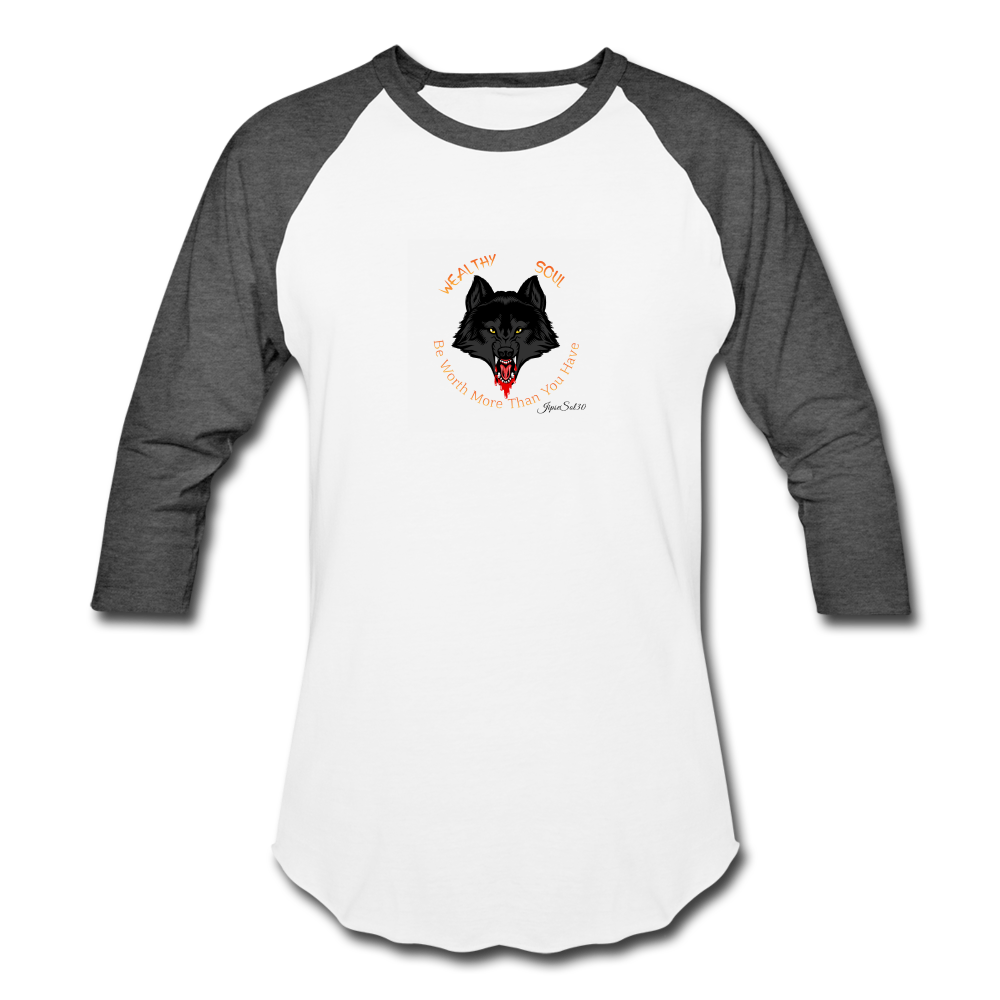 Baseball T-Shirt - white/charcoal