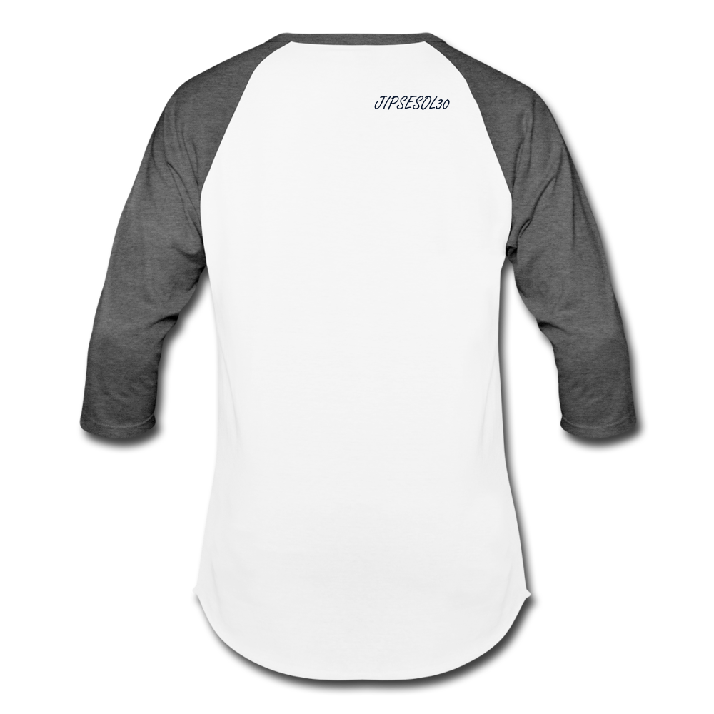 Baseball T-Shirt - white/charcoal