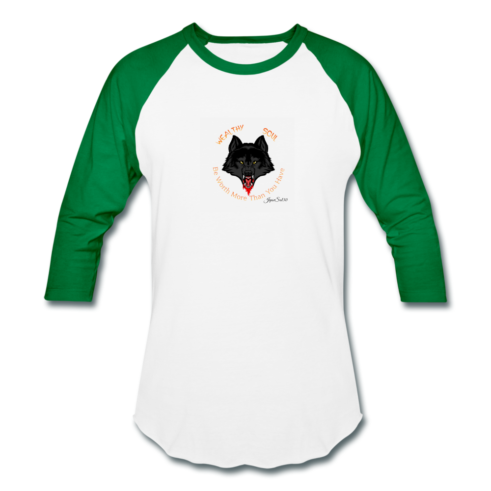 Baseball T-Shirt - white/kelly green