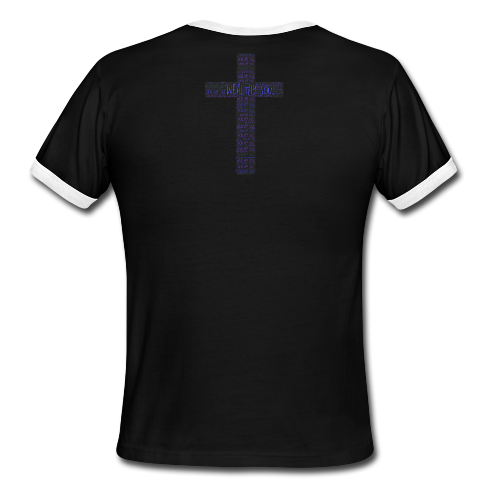 Men's Ringer T-Shirt - black/white