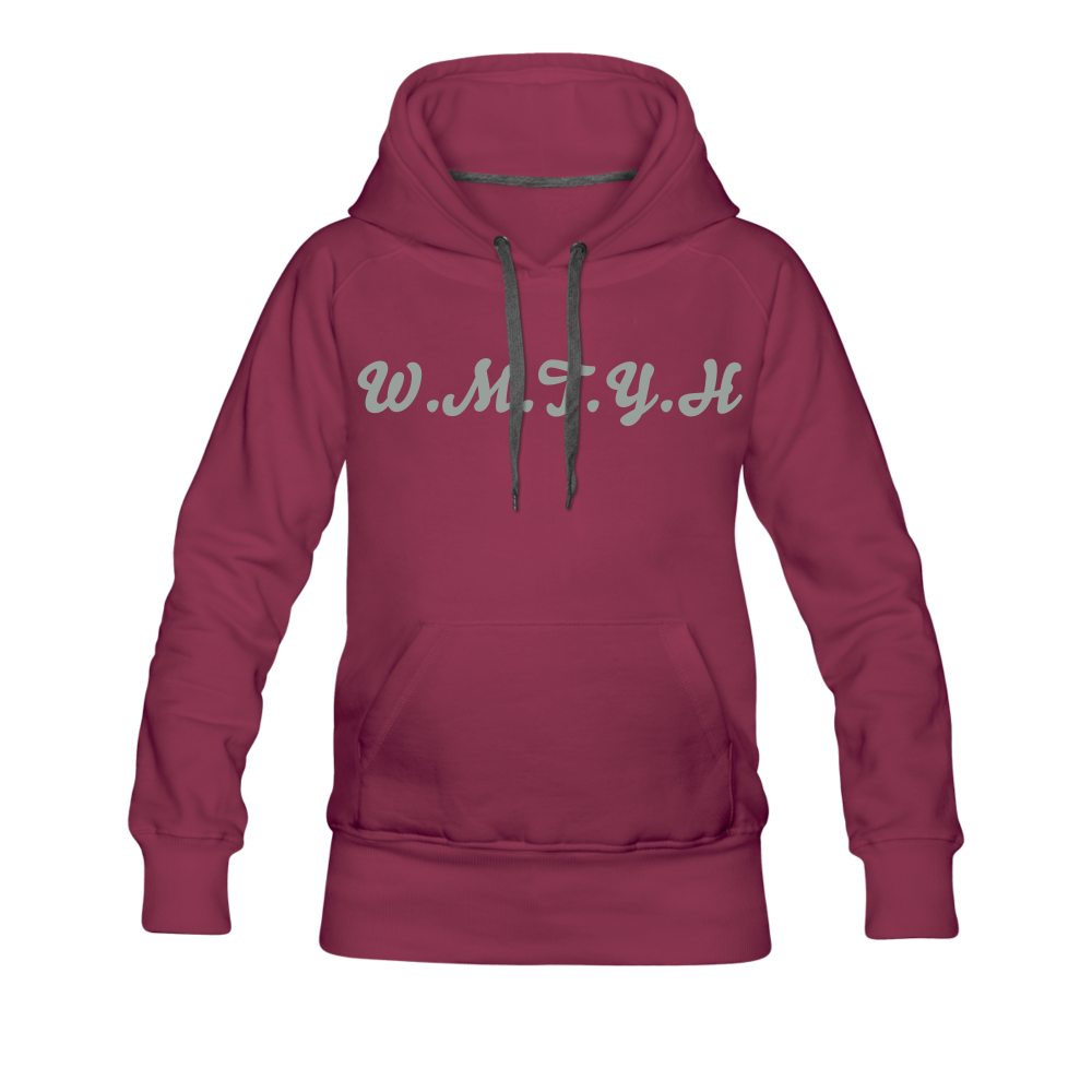 Women’s Wealthy Soul Premium Hoodie - burgundy