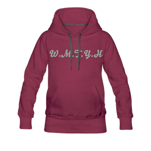 Women’s Wealthy Soul Premium Hoodie - burgundy