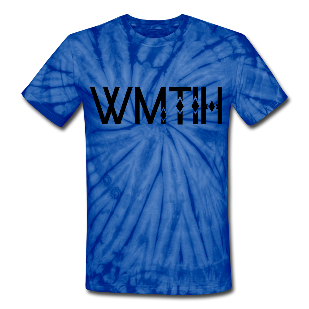 Unisex Tie Dye Wealthy Soul T-Shirt - spider blue