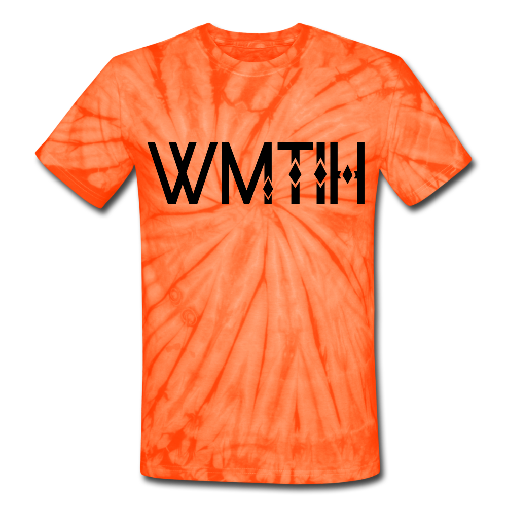 Unisex Tie Dye Wealthy Soul T-Shirt - spider orange