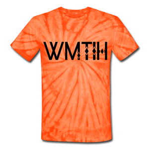 Unisex Tie Dye Wealthy Soul T-Shirt - spider orange