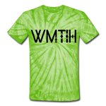 Unisex Tie Dye Wealthy Soul T-Shirt - spider lime green