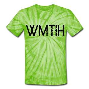 Unisex Tie Dye Wealthy Soul T-Shirt - spider lime green