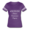 Women’s Vintage Sport T-Shirt - vintage purple/white