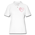 Women's Pique Polo Shirt - white