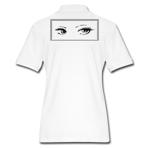 Women's Pique Polo Shirt - white