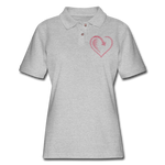 Women's Pique Polo Shirt - heather gray