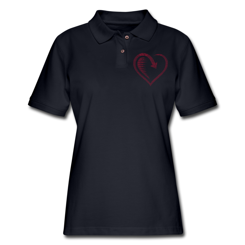 Women's Pique Polo Shirt - midnight navy