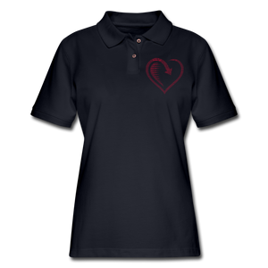 Women's Pique Polo Shirt - midnight navy