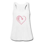 Women's Flowy Tank Top by Bella - white