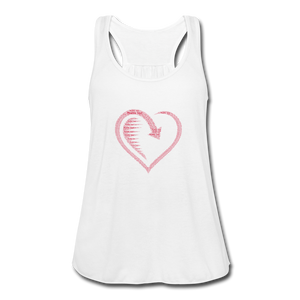 Women's Flowy Tank Top by Bella - white