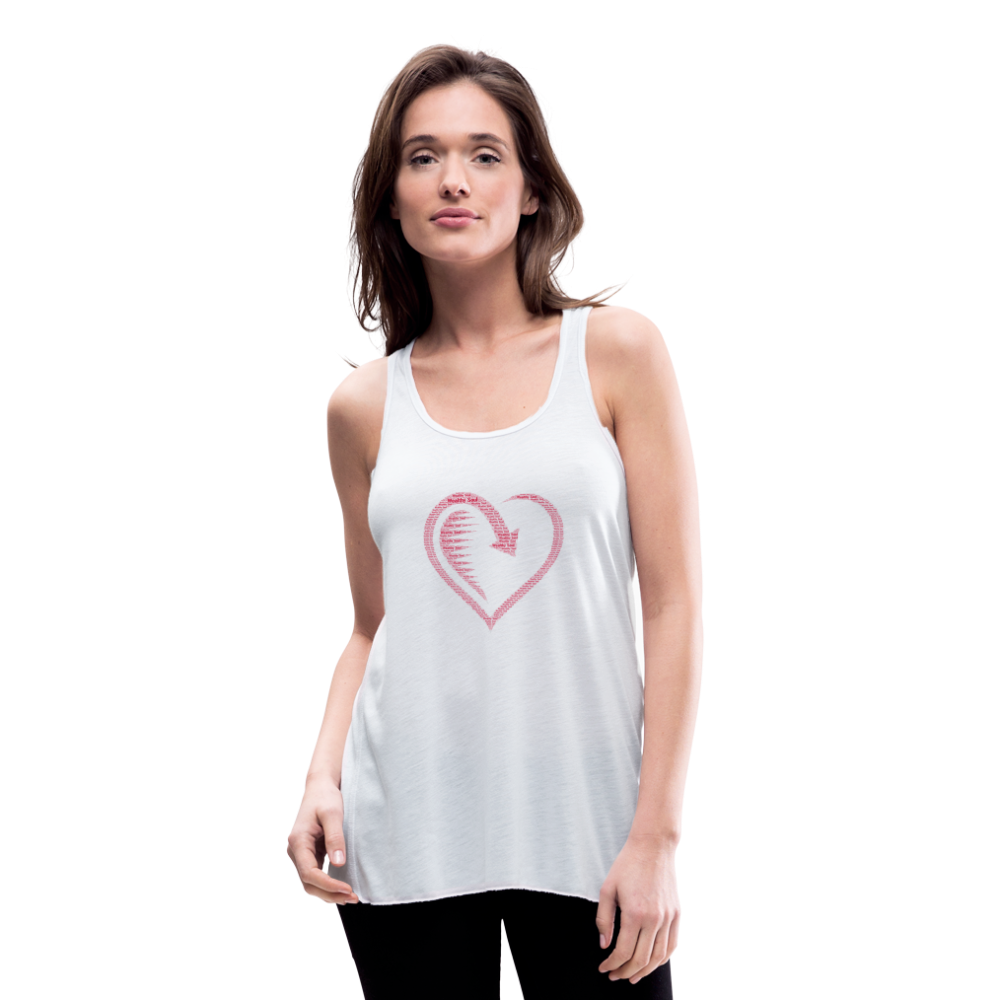 Women's Flowy Tank Top by Bella - white