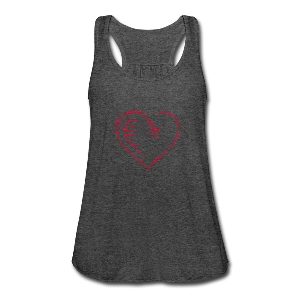 Women's Flowy Tank Top by Bella - deep heather