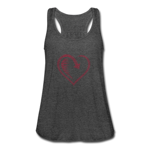 Women's Flowy Tank Top by Bella - deep heather